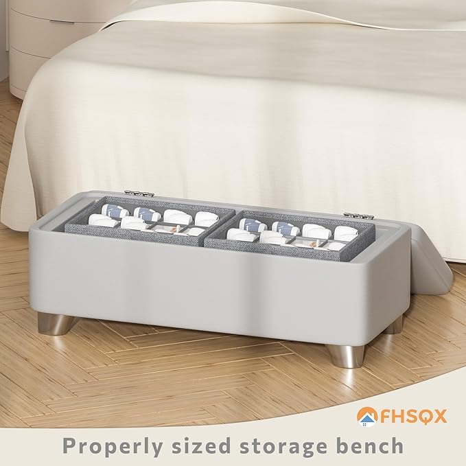 2 Pack Shoe Organizer for Closet,Fits up to 24 Pairs,Fabric Shoe Storage Bins,Large Shoe Box Storage Containers with Bottom Support for Shoes (Dark Gray, (16.5 * 12.6 * 9.5) x1)-NeatNest