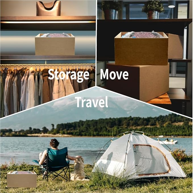 7 Pack Small Space Saver Vacuum Storage Bags for Clothing Travel, Vacuum Seal Compression Bags for Clothes, Packing, Luggage, Blankets, Comforters and Pillows, Hand Pump Included-NeatNest