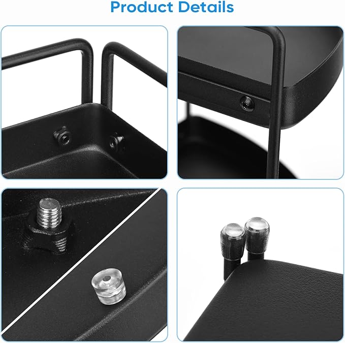 Corner Shelf 3 Tier Bathroom Countertop Organizer ，Kitchen Bathroom Countertop Perfume Trays for Dresser Cosmetic Makeup Organization Standing Shelves Space Saving Holder-NeatNest