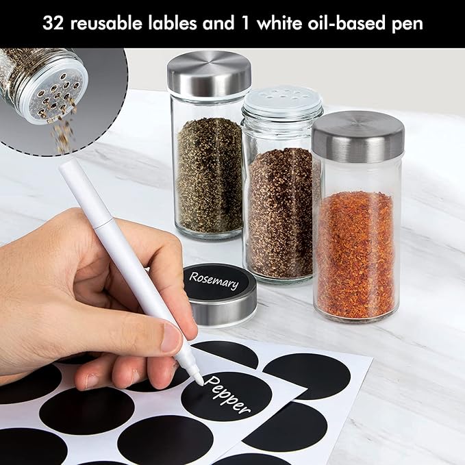 Baker Boutique Spice Rack, Spice Organizer for Countertop, Empty 20-Jars Rotating rack, Spinning flavoring Rack Shelf, Revolving Rack for Kitchen (Silver)-NeatNest