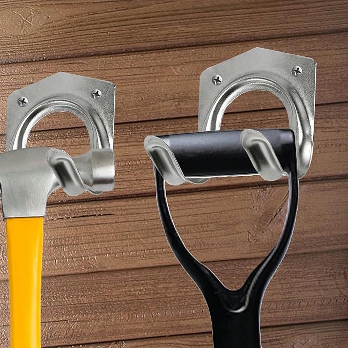 15 Pack Tool Hanger Hooks, Wall Mount Garage Garage Shed Hooks Heavy Duty for Hanging Ladder & Ropes-NeatNest