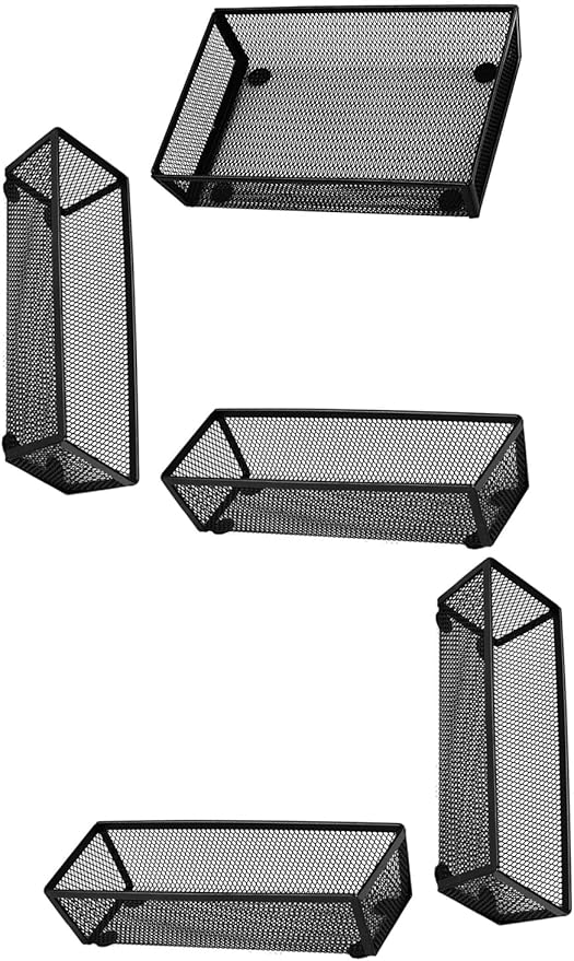 BYCY Silverware Drawer Organizer, Mesh Utensil Organizer for Kitchen Storage, Black Steel Metal Mesh Tray for Flatware Fork Spoon Knife… (9 * 3-5P-Black)-NeatNest