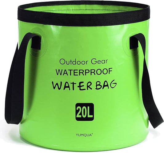 Collapsible Bucket 5 Gallon, Multifunctional Portable Folding Bucket Water Container Wash Basin for Camping Fishing Hiking Traveling Backpacking Outdoor Survival Gardening Car Washing-NeatNest