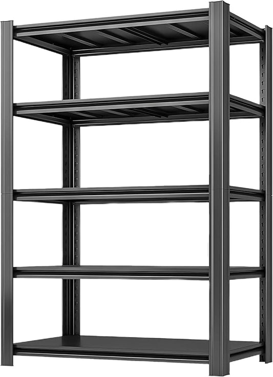 5-Tier 35" W x 15.8" D x 72" H Garage Shelving 3000LBS Storage Shelves Heavy Duty Metal Shelf Unit Adjustable Basement Industrial Storage Racks-NeatNest