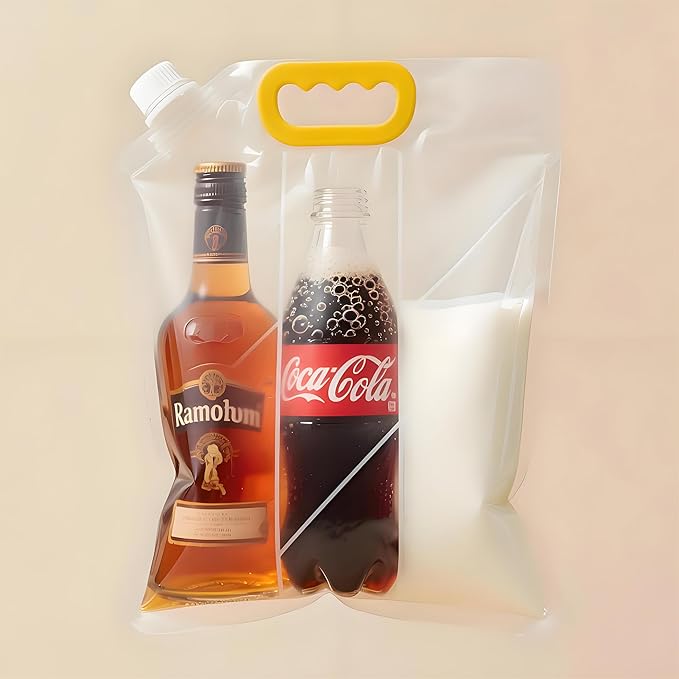 Collapsible Water Storage Bag 3-Pack(0.4 Gal + 0.8 Gal + 1.3 Gal) Portable Water Container with Faucet for Camping,Hiking, Emergency | Transparent Outdoor Water Bag with Carry Handle (3-Pack 2.5 Gal)-NeatNest