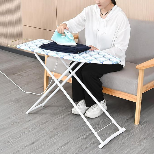 Honrane Space-Saving Ironing Board, Adjustable Height,Folding,Full-Size Neon 42 inch