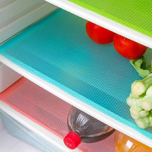 15PCS Shelf Mats Refrigerator Liners Washable Refrigerator Pads Fridge Mats Drawer Placemats Home Kitchen Gadgets Accessories Organization for Top Freezer(5green+5pink+5blue)-NeatNest