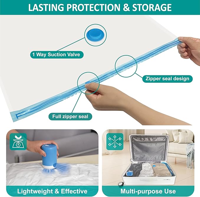 30 Pack Space Saver Storage Bags with Electric Air Pump-NeatNest