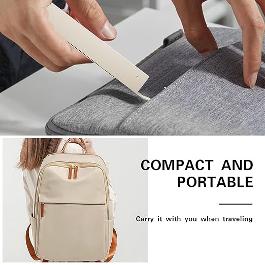 Over The Door Drying Rack, Foldable Portable Over The Door Hooks Hanger with Towel Racks for Coat Clothes Laundry Bathroom Bedroom Travel Hangers (Milky White, 2 Pack)