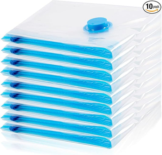 Vacuum Storage Bags, 10 Large Space Saver Bags Compression for Comforters, Bedding and Blankets, Vacuum Sealed Bags Clothes Storage Travel Essentials-NeatNest