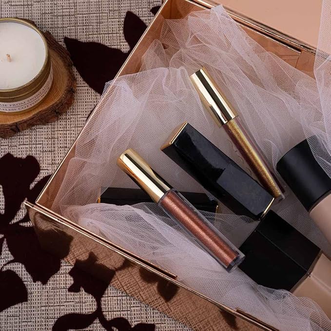 10 Small Rose Gold Gift Boxes 9.5x7x4 Inches, Magnetic Gift Box with Lid for Gift Packaging, Wholesale gift boxes for Presents, Bridesmaid Proposal Boxes (Glossy Rose Gold, 10pcs/pack)-NeatNest