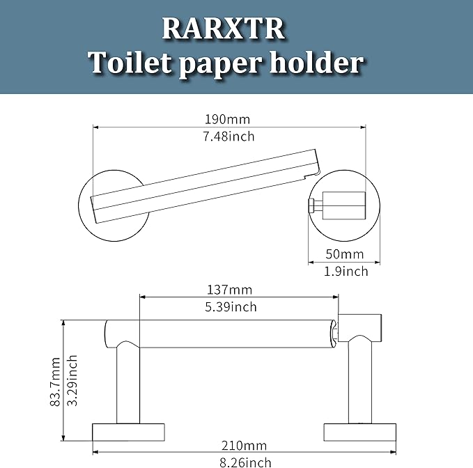 Gold Toilet Paper Holder SUS304 Stainless Steel Double Post Pivoting Toilet Paper Roll Holder Wall Mounted Toilet Tissue Holder for Commercial Bathroom RV Brushed Brass Finish