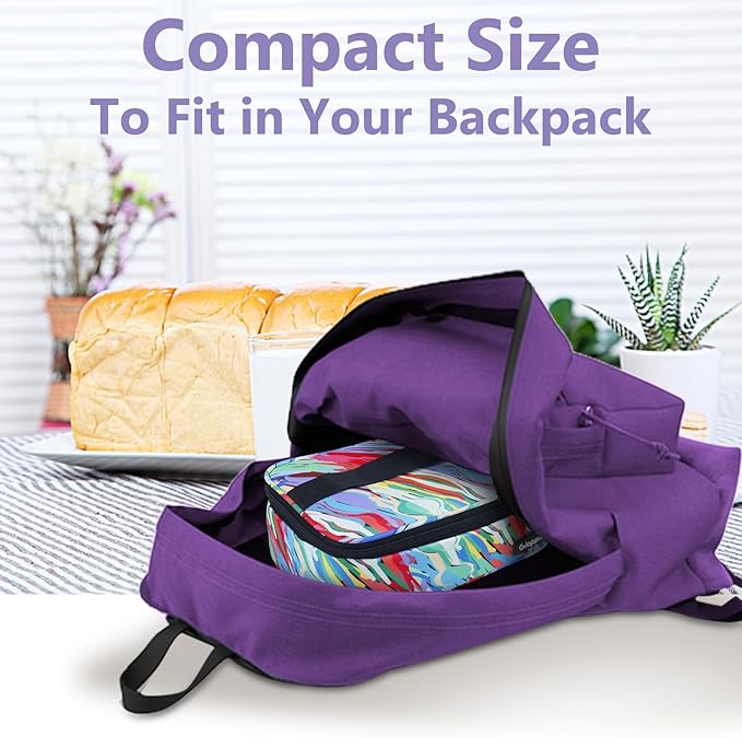 Gloppie Small Lunch Bag Insulated Lunch Box Mini Lunchbox Portable Lunch Cooler Bag Adult Lunch Pail Petty Food Containers Reusable Snack Bag, Camouflage Watercolor-NeatNest