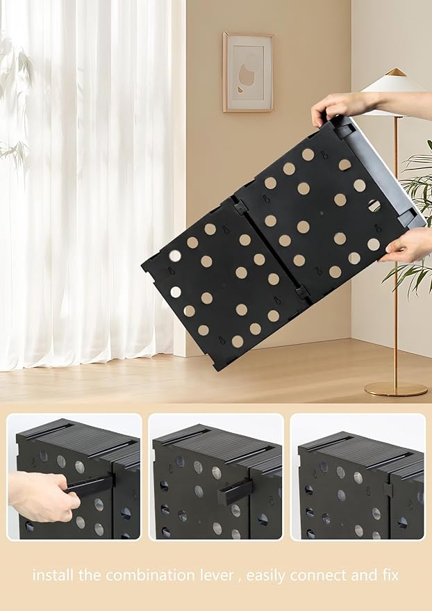 Gonice Craft Cabinet Organizer, 24 Drawer Plastic Parts Cabinet, Tool Storage Box for Screws, Nuts and Small Parts