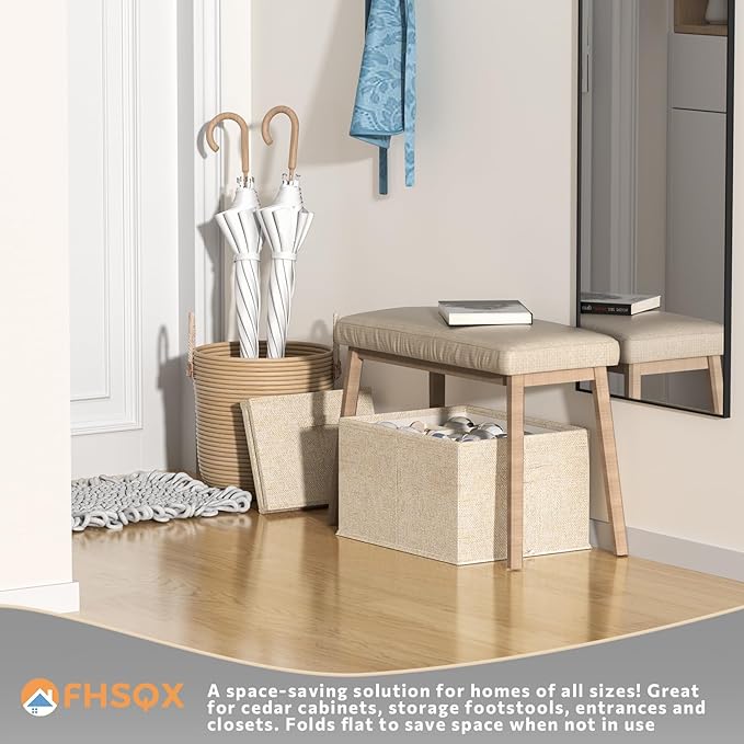 2 Pack Shoe Organizer for Closet,Foldable Shoe Organizer,Fits up to 24 Pairs,Storage Containers With Bottom Support for Shoes-NeatNest