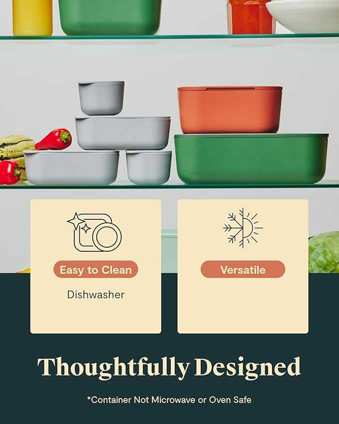 Caraway 2pc Dash Inserts - Dash Ramekins w/Lid - Easy to Store, Non Toxic - Perfect for Sauces, Garnish, & Small Snack or Sides-NeatNest