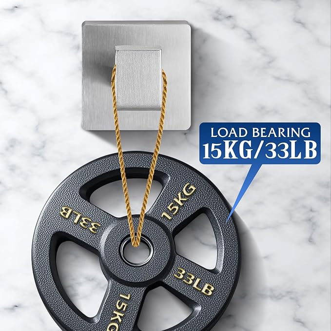 Brushed Nickel Towel Hooks for Bathrooms, Heavy Duty Wall Mounted Stainless Steel Modern Hook, 4 Pack – Ideal for Hanging Towels, Robes, Coats, in Kitchen, Bedroom, Bathroom, or Hotel-NeatNest