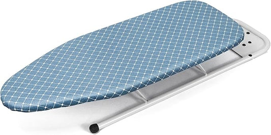 Duwee 12"×32" Table Top Ironing Board with Iron Rest,Small Ironing Board with Heat Resistant Cover,Thicken Felt Padding,Portable Iron Board with Non-Slip Feet for Home, Laundry Rooms, Dorms