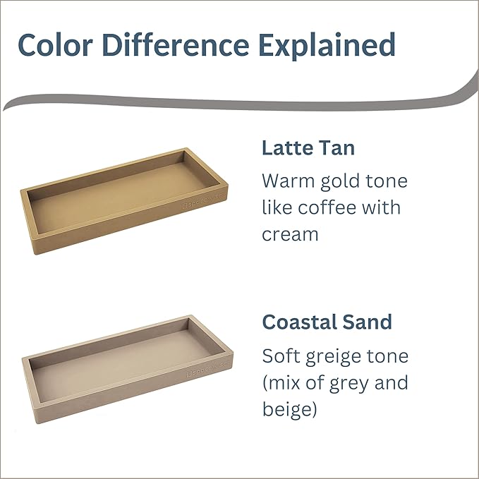 Countertop and Vanity Tray – Small 7.7" Silicone Soap Dispenser Trays, Flexible Bathroom Trays, Dish Soap Holder Kitchen Counter Caddy, Organizer Sink Tray for Soaps Bottles, Sponge, Keys-NeatNest