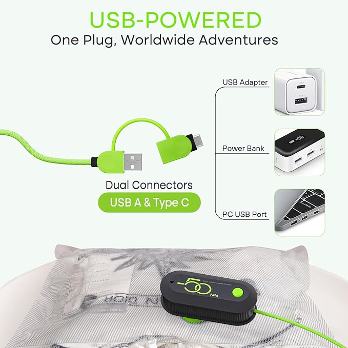 Travel Vacuum Storage Bags with USB Electric Pump, 15 Pack Compression Travel Packing Bags for Luggage and Suitcase, Carry-on Size Space Saver for Clothes and Clothing-NeatNest