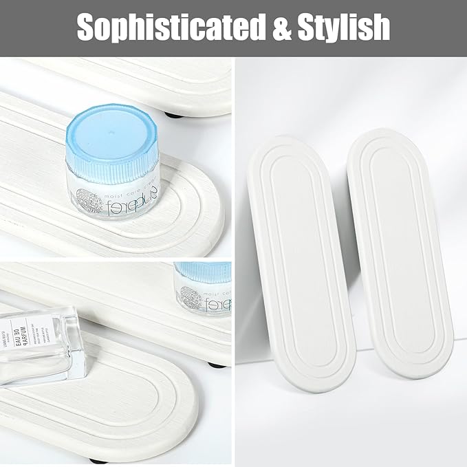 2PCS Water Absorbing Stone Tray, Fast Drying Diatomite Stone Sink Tray, Water Absorbent Diatomite Coasters, Stones Soap Trays for Kitchen Sink, Bathroom Counter Hand Soap Dish & Holders-NeatNest