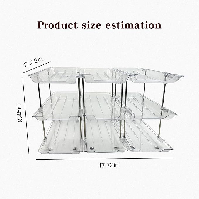 3-Tier Flexible Assembly Can Organizer for Pantry, Can Storage Organizer, Kitchen Storage, Pantry Organization