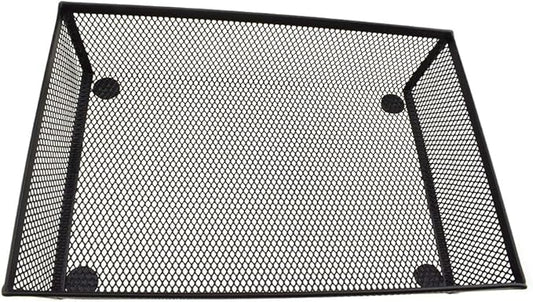 HAHIYO Stackable Mesh Tray Cup 9 x 6 x 2 inches Sturdy Container for Desk Drawer Organizer Collection for Home Office School kitchen Soft Foam Feet No Sharp Edges 1 Pack Black-NeatNest