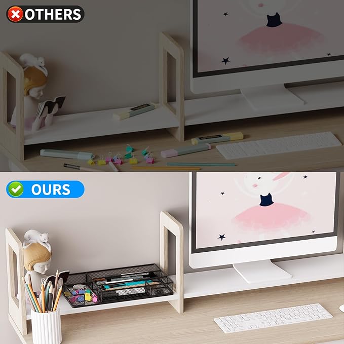 Desk Drawer Organizer Tray, Office Drawer Organizer, Workspace Organizers, Suitable for Tools, Pencils, Office Supplies Storage (Black)-NeatNest