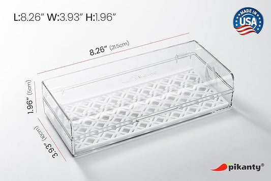 Cheese Keeper | Storage Container for Fridge | Food Box with Hinged Lid and Removable Tray | Sliced Cheese Organizer | Made in USA-NeatNest