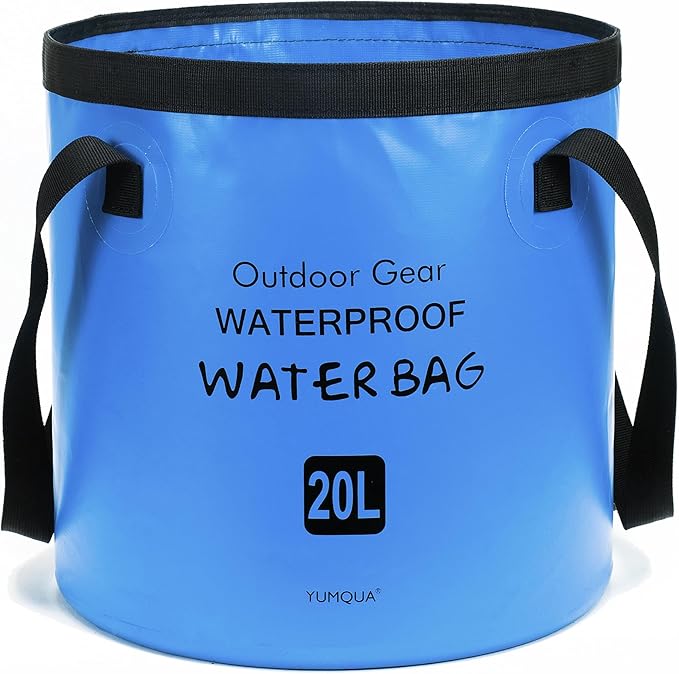 Collapsible Bucket 5 Gallon, Multifunctional Portable Folding Bucket Water Container Wash Basin for Camping Fishing Hiking Traveling Backpacking Outdoor Survival Gardening Car Washing-NeatNest