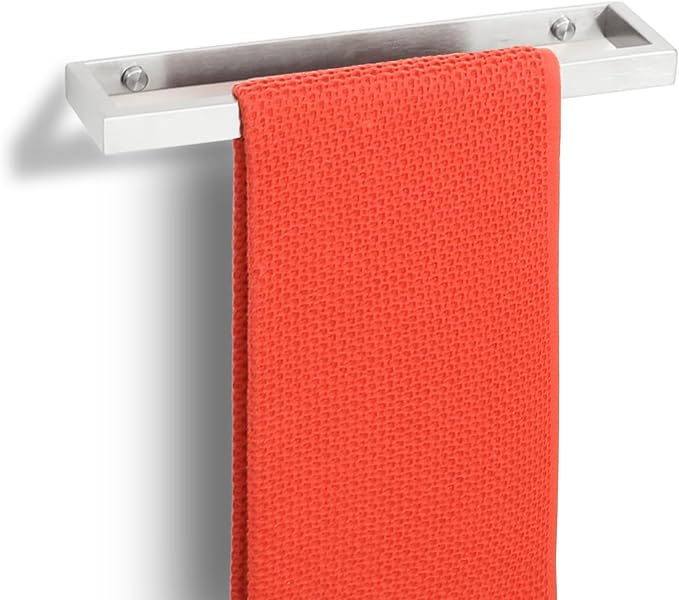 Alise Bath Towel Bar,Wall Mount Towel Holder Towel Rack Towel Hanger for Bathroom Lavatory,12 Inch SUS304 Stainless Steel Towel Rail,Brushed Finish GJF030-LS