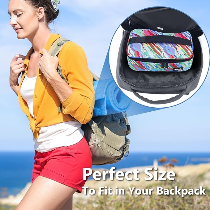Gloppie Small Lunch Bag Insulated Lunch Box Mini Lunchbox Portable Lunch Cooler Bag Adult Lunch Pail Petty Food Containers Reusable Snack Bag, Camouflage Watercolor-NeatNest