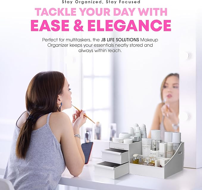 Make Up Organizers For Vanity, Skin Care Organizer, Make Up Organizers For Counter, Countertop Makeup Organizers, Bathroom Vanity Organizer, Makeup Storage Organizer-NeatNest