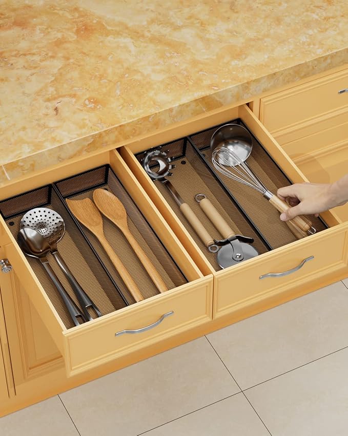 JANE EYRE kitchen drawer organizer - silverware utensil organizer for kitchen drawer,silverware tray in drawers-NeatNest