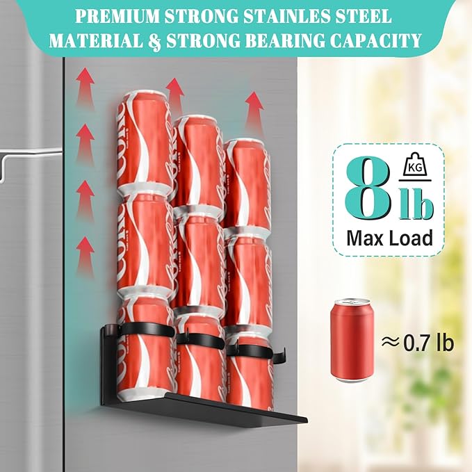 2Pcs Magnetic Water Bottle Organizer for Stanley 30 40 oz Tumbler and Lid Magnetic Cup Holder Heavy Duty Tumbler Storage Organizer Drink Accessories Kitchen Cup Storage Rack for Fridge Cabinets Gifts-NeatNest