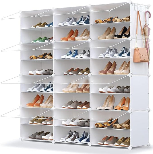 Shoe Storage,48 Pairs Shoe Rack Organizer for Closet Shoe Cabinet with Door Shoe Shelves for Closet,Entryway,Hallway,Bedroom-NeatNest
