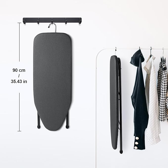 Duwee 12"×32" Table Top Ironing Board with Iron Rest,Small Ironing Board with Heat Resistant Cover,Thicken Felt Padding,Non-Slip Feet for Home, Laundry Rooms, Dorms