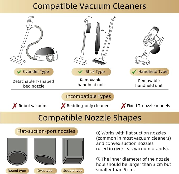 TAILI 6 Pack Vacuum Storage Bags, Combo Vacuum Seal Bags for Clothing (3 Long Hanging+3 Jumbo Cube), Space Saver for Clothes, Beddings, Blanket, Closet Organization and Storage, Cream