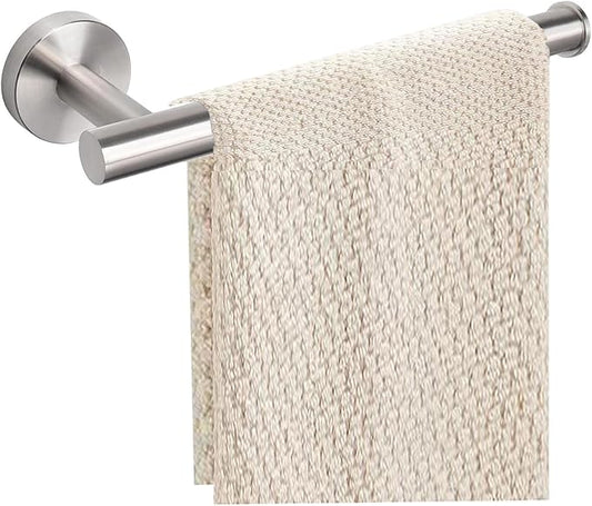 Hand Towel Holder - 9" Modern Design Towel Ring, Thicken SUS 304 Stainless Steel Towel Holder for Bathroom Wall, Contemporary Hand Towel Rack - Brushed Nickel