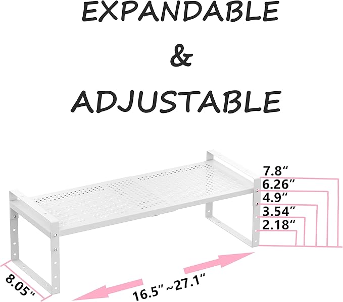 Multi-Functional Metal Shoe Rack, Space-Saving, Perfect for Entryway, Closet, Bathroom, etc. - Sturdy and Durable, High Weight Capacity(1PACK/White/Medium)-NeatNest