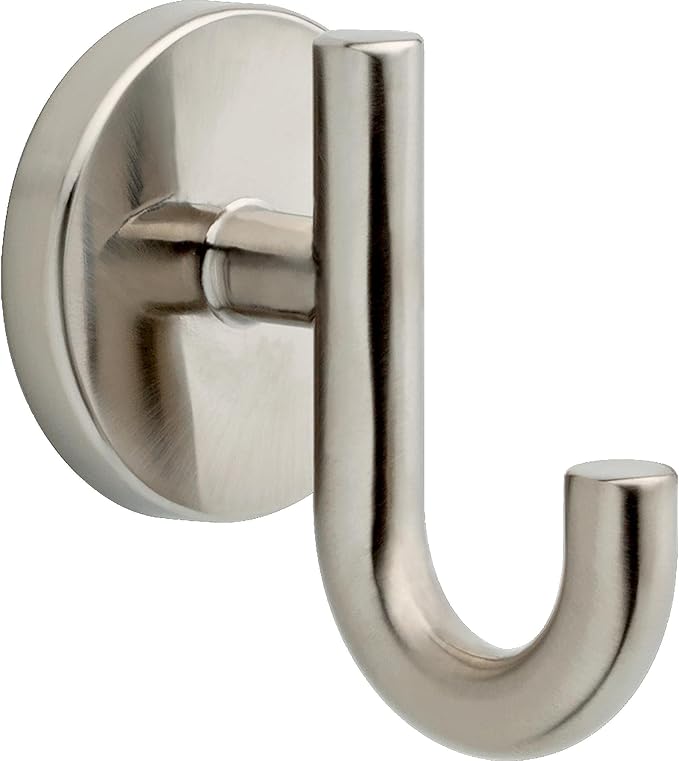 DELTA FAUCET 75935-SS Trinsic Wall Mounted Single Towel Hook in Brilliance Stainless Steel-NeatNest