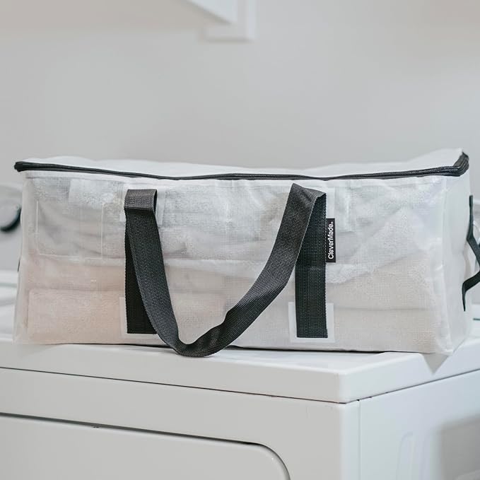 CleverMade Under Bed Storage Bag - Collapsible Storage for Shoes and Clothes Easy Use - Heavy Duty Utility Bag Home-NeatNest