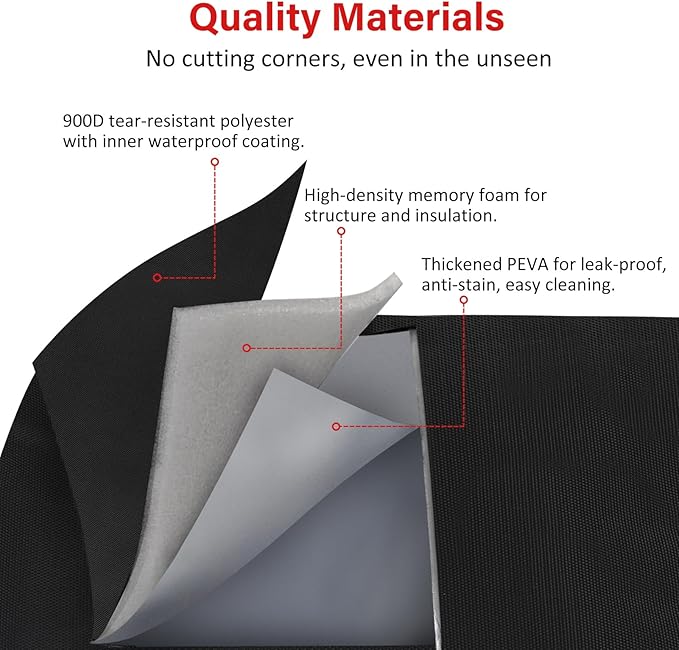 Gloppie Insulated Lunch Bag Lunch Box for Men Women Lunchbox Cooler Bag for Work Picnic, Idea for Gift, Black-NeatNest