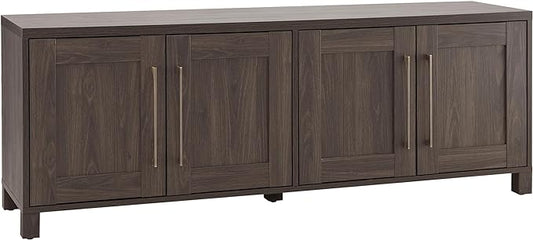 Henn&Hart Rectangular TV Stand for TV's up to 80" in Alder Brown, TV Stands for the Living Room