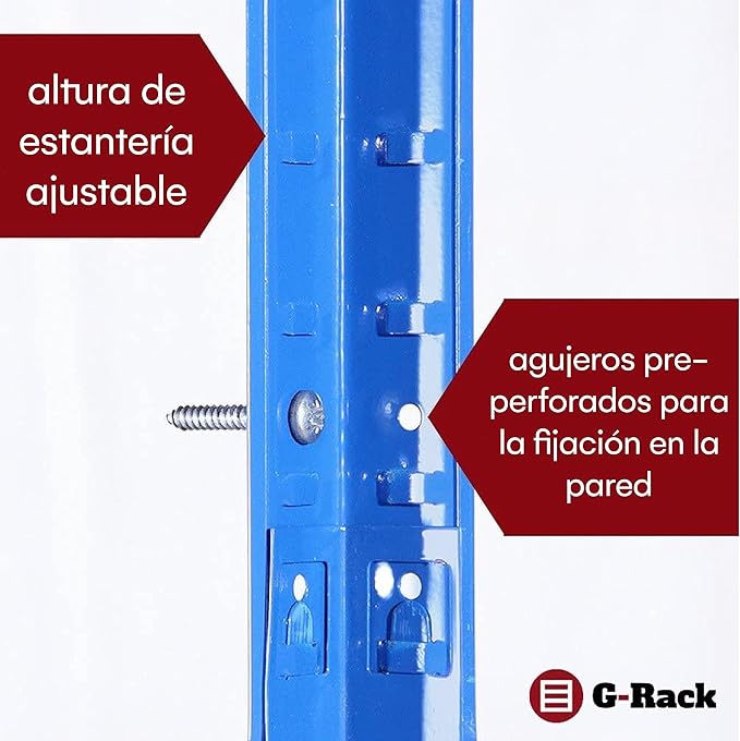 180cm x 120cm x 40cm, Blue 5 Tier (175KG Per Shelf), 875KG Capacity Extra Wide Garage Shed Storage Shelving Unit, 5 Year Warranty-NeatNest