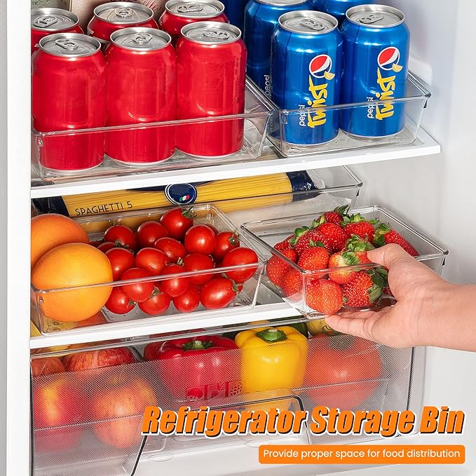 Criusia Drawer Organizer, 10 Pack Large Clear Plast Set, 3 Size Versatile Bathroom and Vanity Organizer Trays, Storage Bins for Makeup, Bedroom, Kitchen Utensils-NeatNest