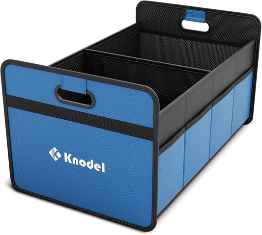 K KNODEL Car Trunk Organizer, Foldable Organizer for Car, Automotive Consoles & Organizers, Storage with Reinforced Handles (Medium, Blue)-NeatNest
