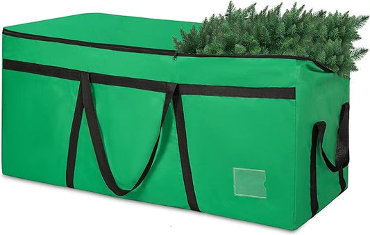 4.5 ft Christmas Tree Storage Bag, Heavy Duty Christmas Tree Bag with Reinforced Handles and Dual Zippers Wide Opening, Large Capacity fits for Artificial Christmas Tree (Green, 4.5 ft)-NeatNest