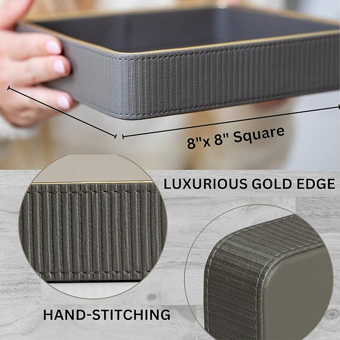 Key Bowl for Entryway Table| Leather Valet Tray for Men| Key Dish Bowl for Entryway Table| Key Basket EDC Tray| Key and Wallet Holder Key Holder Bowl| Bowl for Keys Entryway Table