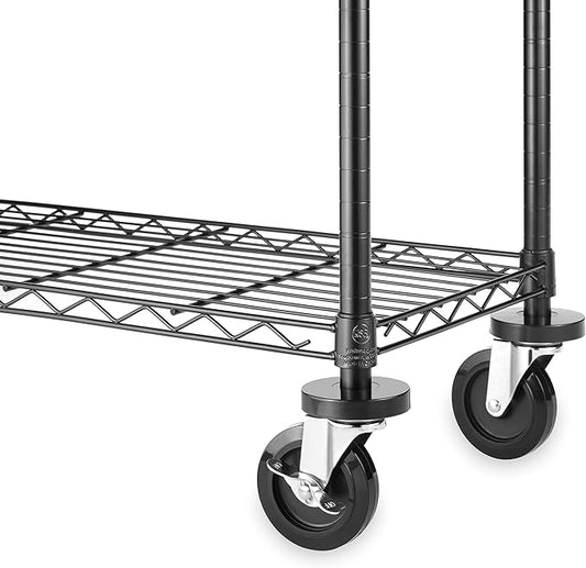 Whitmor Wheels for Whitmor Supreme Shelving Units - Heavy Duty Supports Up To 500 Pounds (Set of 4)-NeatNest